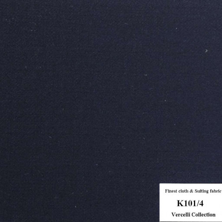K101/4 Vercelli CXM - Vải Suit 95% Wool - Xanh Dương Trơn